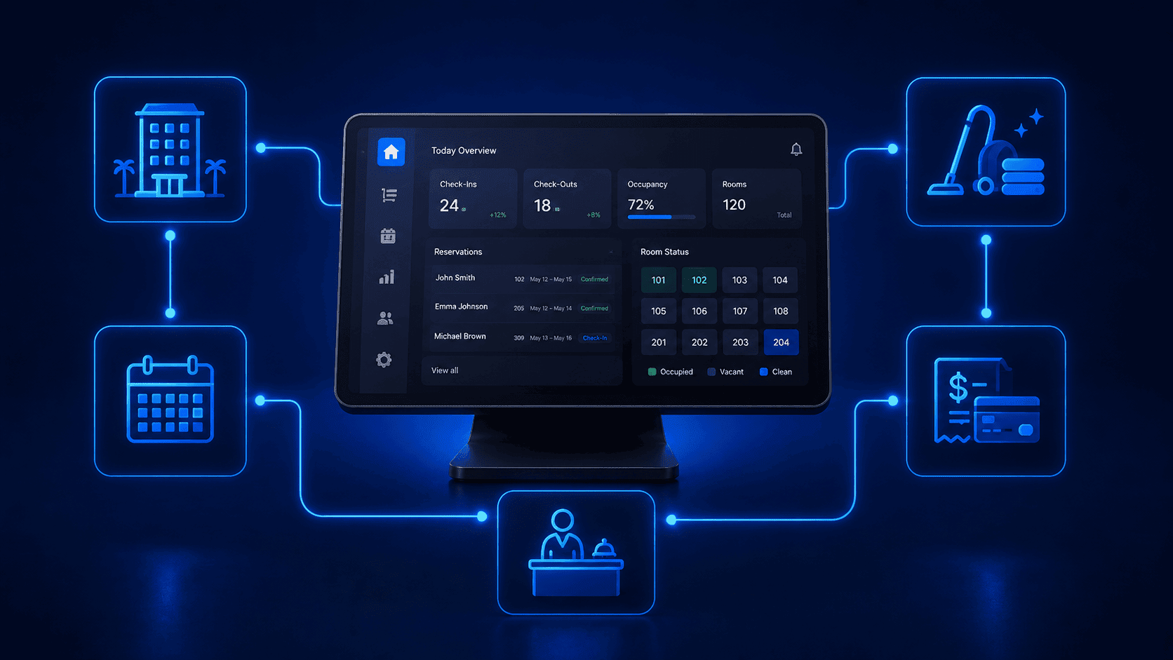 Hotel ERP system product preview